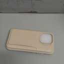 iCoverCase Compatible with iPhone 13 Pro Case with Card Holder, Wallet Phone Case for Women Men RFID Blocking PU Leather Protective Case 6.1 Inch (Beige)