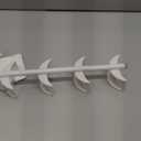 Purse Hanger Organizer for Closet, Hanging Bag Holder, with 4 Hooks, Hanging Organizer for Handbag Keeping Purses, Storage Hook Backpack Rack Space Saving Hanger (1 Pack)