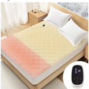 Heated Mattress Pad Quilted Multizone Electric Mattress pad Individual Body & Feet Bed Warmer 9 Heat Settings 1-12 Hours Auto Off Deep Pocket Fast Heating Machine Washable Twin Plus 39''x80''