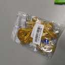 2 x 5Pairs of Embroidered Gold and Silver Thread Auspicious Cloud Cloth Paste (Gold)