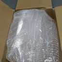 50 Pack Plastic Martini Glasses,7 oz Clear Disposable Cocktail Cups, Reusable Tall Stemmed Wine Shooter Glasses for Party Wine, Champagne, Margarita