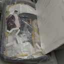 ANGELBLISS 3 in 1 Baby Bassinet, Rocking Bassinets Bedside Sleeper with Comfy Mattress and Wheels, 6 Height Adjustable Easy Folding Portable Bedside Crib for Newborn Infant (Dark Grey)