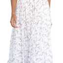 Imily Bela Womens Summer Dress Tie Strap Boho Floral Beach Dress Square Neck Ruffle Sun Dresses A Line Smocked Maxi Dress (Medium, White)