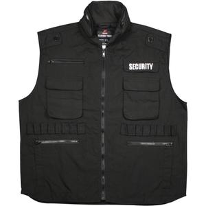 Rothco Ranger Vest/Security (Medium, Black)