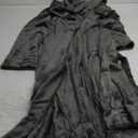 ToastyLife Mens Hooded Robe Ultra Soft Fluffy Flannel with Big Pockets Fleece Plush Luxurious House Coat Calf Length Cozy Warm Bathrobe (Dark Grey, XL)