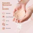Nipple Cover Silicone Self Adhesive Bra Breathable Sticky Bras Water-Proof Reusable Backless Invisible Bra (Beige)