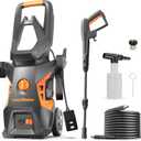 LawnMaster LT306-1800C Electric Pressure Washer 13 Amp 1.4 GPM 2100 Max PSI with Foam Bottle CSA Certified
