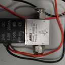 2V025-08 Pneumatic Solenoid Valve DC24V, 2 Way Normally Closed, 1/4" NPT, Pilot-Operated Single Coil, Fast Response Electric Air Valve Out Of Line & Quick Connect Fittings