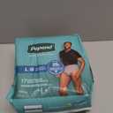 Depend Fresh Protection Adult Diapers, Incontinence Underwear for Men, Disposable, Maximum, Large, Grey, 17 Count, Packaging May Vary