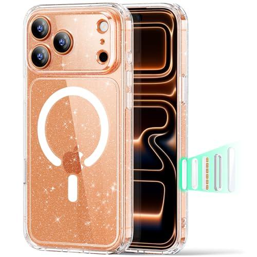 ESR for iPhone 17 Pro Case, Camera Control, Compatible with MagSafe, Shockproof Military-Grade Protection, Magnetic Phone Case for iPhone 17 Pro, Classic Hybrid Case, Clear Shimmer