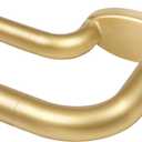 KAMANINA Blackout Double Curtain Rods for Windows 72 to 144 Inches Gold
