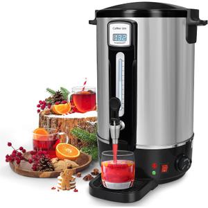 Commercial Coffee Urn 50 Cups12L, Stainless Steel Large-Capacity Coffee Maker for Catering, Events, Offices & Restaurants, Fast Brew & Keep Warm Function