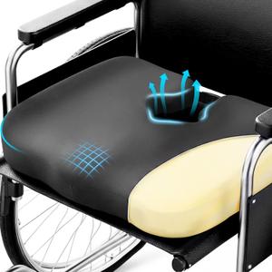 Bed Sore Cushion for Butt  Wheelchair Donut Pad for Tailbone & Coccyx Relief. Memory Foam Eases Sciatica, Hemorrhoids, Pressure Sores. Anti-Slip Cover  for Elderly, Bedridden, Prostate & Post Natal (Black)