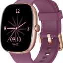 Fitness Tracker with Call Function, 1.85 Fitness Watch for Women and Men, 24/7 Heart Rate & Blood Oxygen Monitor, Sleep Tracker, 100+ Sport Modes, IP68 Waterproof (Purple)