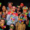 60pcs Luau Photo Booth Props - Hawaiian/Tropical/Tiki/Summer Pool Party Decorations Supplies (Assembly Needed)