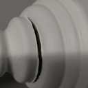 Farmhouse Rustic Candle Holder for Pillar Candle, Vintage White Wooden Pillar Candle Holder, Vintage Candlestick Holder for Dining Table, Coffee Table, Or Any Table Top (1Piece, 4.7" x 4.7" x 16")