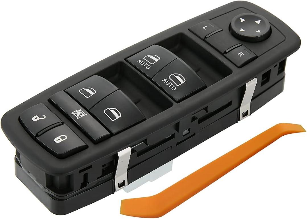 Master Power Window Switch.11 Metal Pins.Compatible with 2011 2012 2013 2014 Jeep Grand Cherokee.Dodge Durango.Driver Side Control switches Front Left.Led Light Green