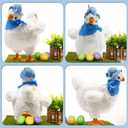 SOMOYA Chicken Laying Egg Toys Electric Plush Crazy Toy Dancing with Sound Music Animals Toy Easter Toys White