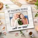 Grandma Gigi Gifts 8x10 Picture Frames, Grandmother Nana Mimi Gifts Wood Photo Frame, Grandma & Me, Grandkids & Grandson Picture Frame for Wall & Tabletop Display