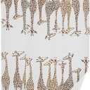 Brown White Giraffe Hand Towels for Bathroom Set of 2,Cute Wild Animal Africa Safari Giraffes Kitchen Towels,Microfiber Absorbent Decorative Guest Bathroom Towels for Face,Shower,Gym 14"x28"