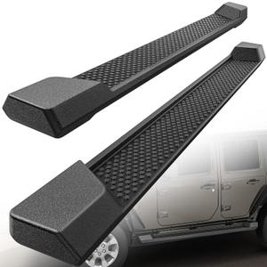 AUTOSAVER88 Running Boards Compatible with 2007-2018 Jeep Wrangler JK 4 Door, Nerf Bars, Black Side Steps (Not for JL Model)