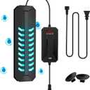 Aquarium Clean Light15W&18W&22W Submersible Light with Timer,Double Tube Aquarium Water Clean Green Clear Waterproof Clean Lamp for Pond,Swimming Pool (18W)