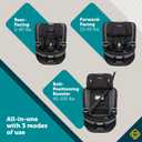 Safety 1st Turn and Go 360 ST Rotating All-in-One Convertible Car Seat, SafetySwivel Technology, SecureTech Installation, 3-in-1 Rear-Facing, Forward-Facing, Booster, 5-100 lbs, Skyline. (MFD: 7/16/2024)