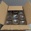 AOZITA 14 Pcs Glass Spice Jars with Spice Labels - 8oz Empty Square Spice Bottles - Shaker Lids and Airtight Metal Caps - Chalk Marker and Silicone Collapsible Funnel Included