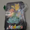 Pokemon Pencil Case for Boys Girls Pikachu Stationery Set with Colored Pencils Sharpener Ruler Eraser Notepad School Supplies Anime Gifts for Kids (Black/Multi)