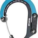 GEAR AID HEROCLIP (Small) Carabiner Gear Clip and Hook, for Hanging Bags, Purses, Lanterns, Strollers, Tools, Helmets, Water Bottles, and More (Black & Blue)