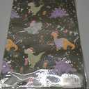 2 x RiukRaiu Dinosaur Christmas Wrapping Paper for Kids Adults - Green Xmas Gift Wrap Santa Hat T-Rex Trees Candy Canes Colorful Flags Stars Snowflakes for Holiday Party - 4 Jumbo Sheets, 40 x 28 Inches Each