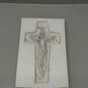 ShineOnAngel Holy Trinity Crucifix Wall Cross, 10inch Holy Cross Religious Modern Home Wall Decoration Hand Painted Marble Effect Religious Wall Dcor and Spiritual Gifts