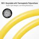 2-PCS/4-PCS 700C TPU Ultralight Tire Tubes 700x35C 700x37C 700x38C 700x40C 700x42C 700x43C 700x45C 60mm Presta Valve with 2 Rim Strips Compatible with 700x35/45C Bike Bicycle Tire Tubes