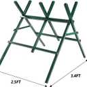 Heavy Duty Firewood Sawhorse Foldable Steel Stand