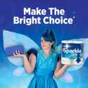 Sparkle Tear-A-Square Paper Towels, 2 Double Rolls (220 Sheets Total) - Strong 2-Ply Towels for Kitchen Cleanup and Everyday Messes