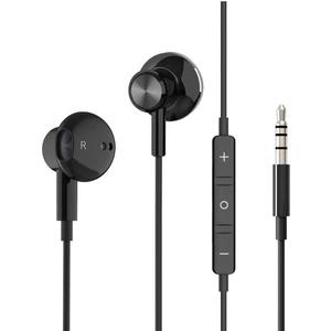 Wired Earbuds Noise Isolating In-Ear Headphones Earphones with Mic Volume Control 3.5mm Plug for Sports Workout Compatible with Cell Phones Android Samsung Galaxy Moto Tablets Laptops Computer (Black)