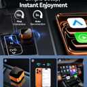 2026 Aimoon Mini Wireless CarPlay Adapter Upgrade Wired to Wireless for CarPlay & Android Auto Plug and Play Fast Auto-Reconnect Stable Control Zero Delay Car Play for iPhone iOS 10+ Android 11+
