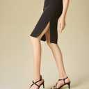 JOY IN LOVE Women's 2.5 Inch Kitten Heels Low Heel Square Open Toe Strappy Sandals (Black) 6