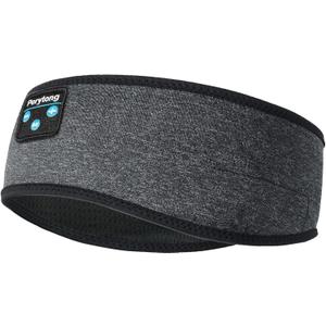 Perytong Wireless Sleep Headphones, Bluetooth Headband, On Ear, Coalblack, Model:PTL01
