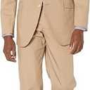 COCONUT GROVE Perfect Poplin Suit Modern Fit, Khaki, 44, SH