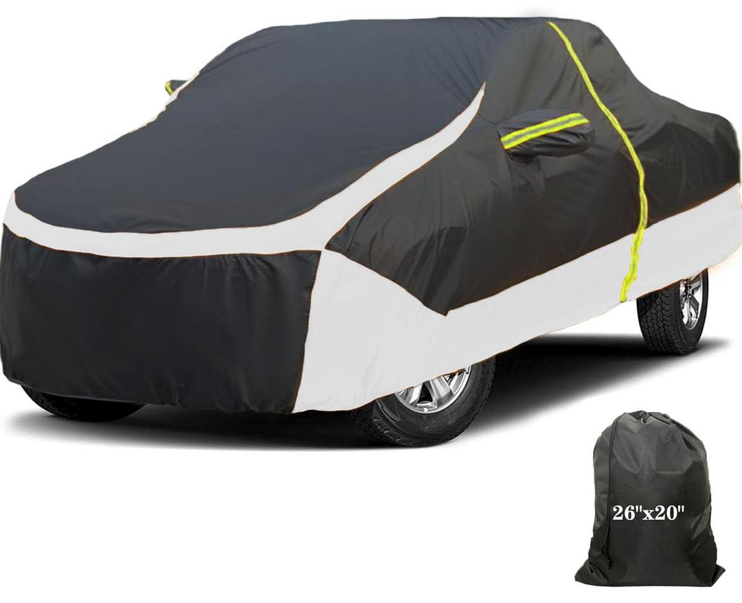 Truck Cover Waterproof All Weather, Full Outdoor Pickup Rain UV Protection and durable, Fit for Chevy Silverado ,Dodge Ram 1500, Ford F-250 F-350, Gmc Sierra ect(Fit Truck XXL-Length 255 to 267 inch)