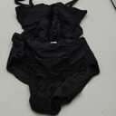 Kisscynest Women Plus Size Tankini Swimsuits Two Piece Flowy Swimdress Tummy Control Bathing Suit, 4XL (Black)