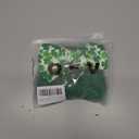 2 x Baby Girl Bows Newborn Headband 0-6 Months Infant Big Bows for Birthday/Baby Shower/Photography/Baby Gifts (Green & four-leaf clover)