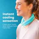 Medi Grade Neck Cooling Tube - Reusable, Instant Cooling Neck Ring - Mess-Free, Lightweight & Portable Ice Ring - No Power Needed - for Summer Heat Relief - 2 x Medium - 5.6 x 6.7