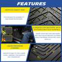 Michelin Floor Mats, All-Weather TPE Custom Fit Liner for 2024-2026 Toyota Tacoma Double Cab Auto Tran TRD/SR/SR5/Limited, Not Fit Hybrid or XtraCab, Elite
