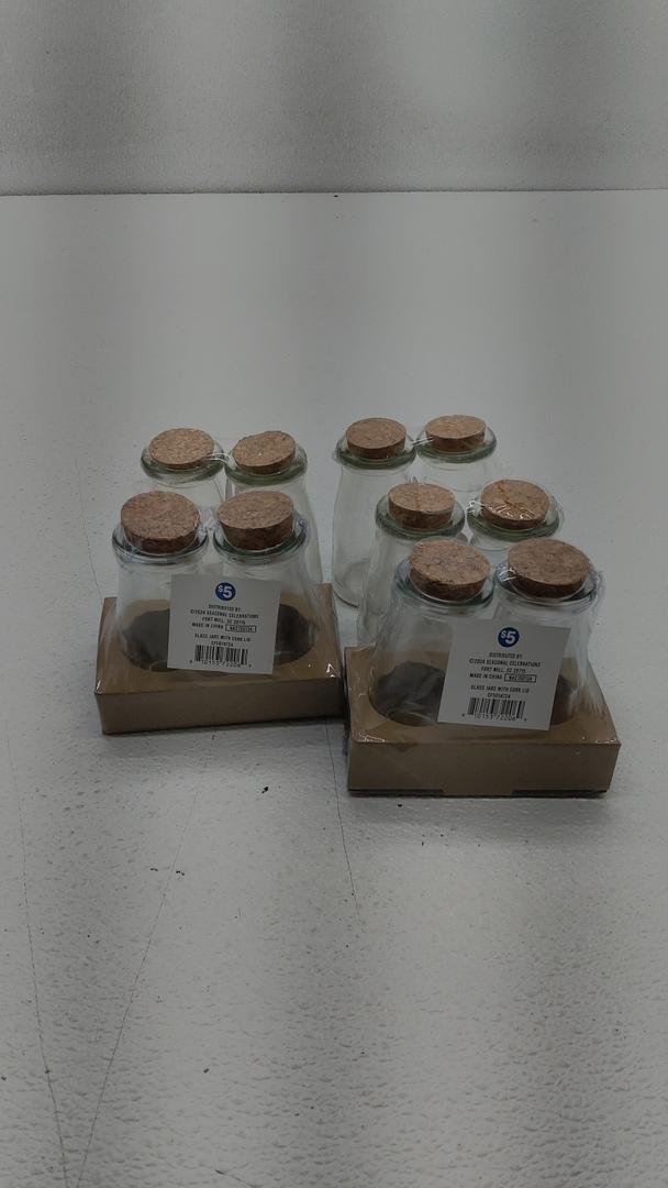 Glass Jars With Cork Lid 5 Pairs Glass Jars With Cork Lid 5 Pairs