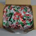 50 FT Red & Green & White Christmas Tinsel Garland Metallic Twist Shiny Hanging Garland for Christmas Tree Decorations Xmas Holiday Decor for Home Indoor Party Supplies - Red Green White