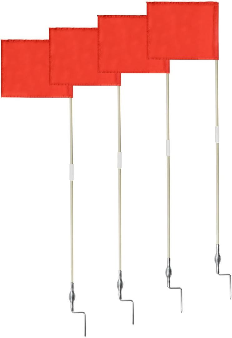 Soccer Corner Flags Set of 4, 67-Inch Portable Football Field Corner Flags for Soccer Rugby Field Hockey