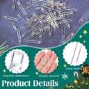 Honoson 240 Pcs LED 3mm 3V 0.06W String Lights Replacement Bulbs Energy Efficient Light Bulb Outdoor String Light Connectable LED Bulbs for Festival Patio Garden Wedding (Cold White)