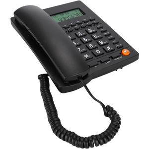 Desktop Landline Telephone, Corded Phone with Caller ID Display for Home Office Hotel Restaurant Easy to Install